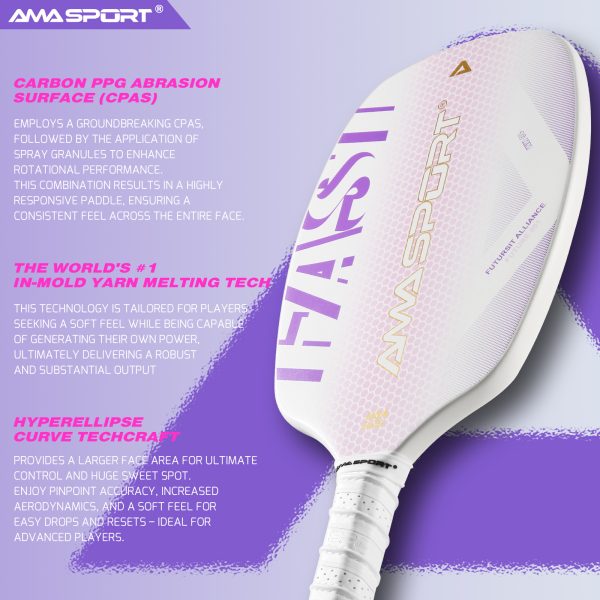 AMA SPORT FUTURE 001 16MM PICKLEBALL PADDLE - Image 6