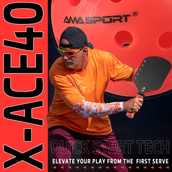 AMA SPORT X-ACE 40 PICKLEBALL BALLS (RED) - Image 7