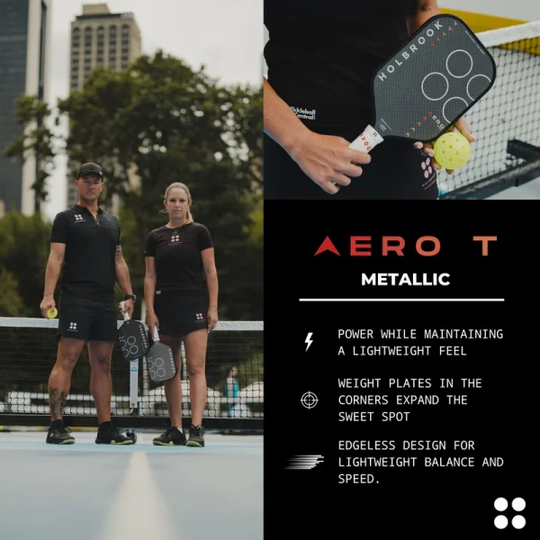 HOLBROOK PRO - AERO METALLIC T 16MM PICKLEBALL PADDLE - Image 7