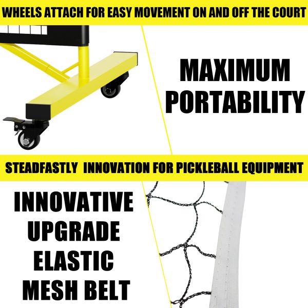 PICKLETECH PRO 5.0 MOBILE PORTABLE PICKLEBALL NET - Image 5