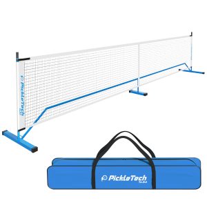 PICKLETECH 4.0-SLIM PORTABLE PICKLEBALL NET BLUE
