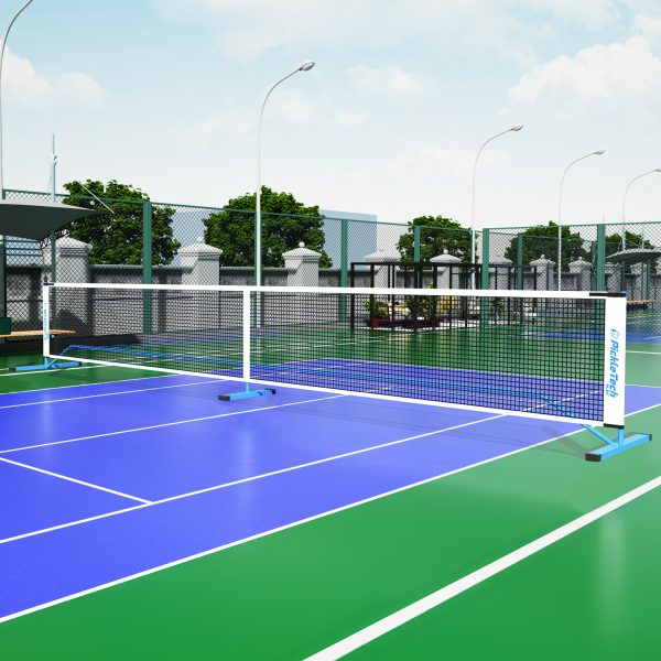 PICKLETECH 4.0-SLIM PORTABLE PICKLEBALL NET BLUE - Image 6