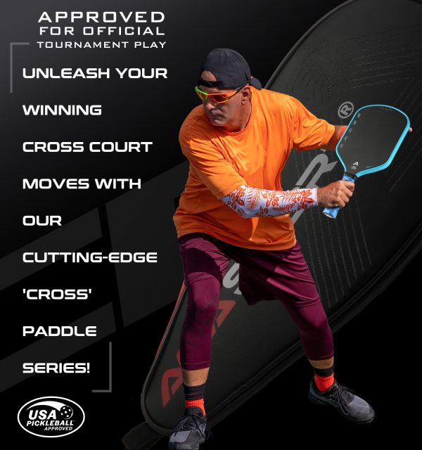 AMA SPORT CROSS 16MM PICKLEBALL PADDLE + PADDLE CASE - Image 7