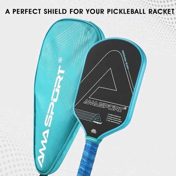 AMA SPORT PICKLEBALL PADDLE CASE (CYAN) - Image 5
