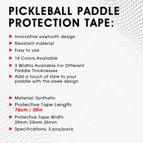 AMA SPORT PICKLEBALL PADDLE EDGE TAPE 20MM - Image 8