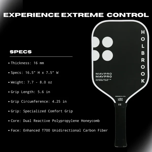 HOLBROOK PRO - MAV PRO 16 2.0 PICKLEBALL PADDLE - Image 14