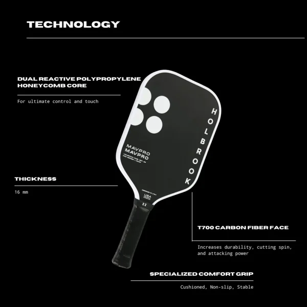 HOLBROOK PRO - MAV PRO 16 2.0 PICKLEBALL PADDLE - Image 15