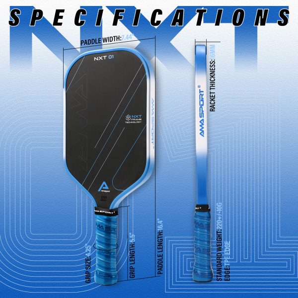 AMA SPORT NXT-01 14MM PICKLEBALL PADDLE - Image 2