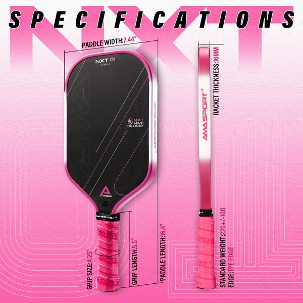 AMA SPORT NXT-01 MAX 14MM PICKLEBALL PADDLE - Image 2