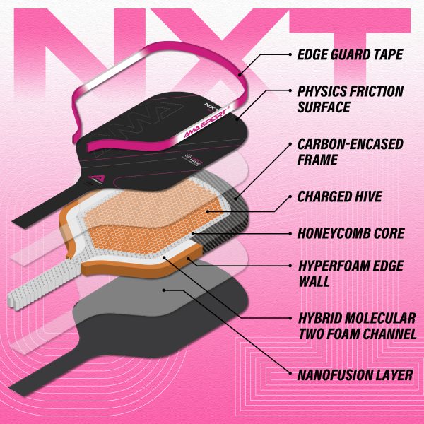 AMA SPORT NXT-01 MAX 14MM PICKLEBALL PADDLE - Image 6