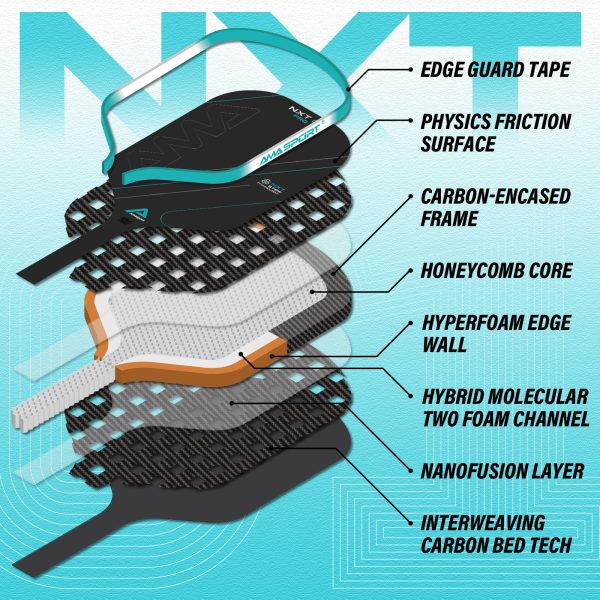 AMA SPORT NXT-01 PRO 14MM PICKLEBALL PADDLE - Image 5