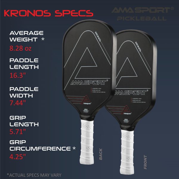 AMA SPORT KRONOS 16MM PICKLEBALL PADDLE - Image 5