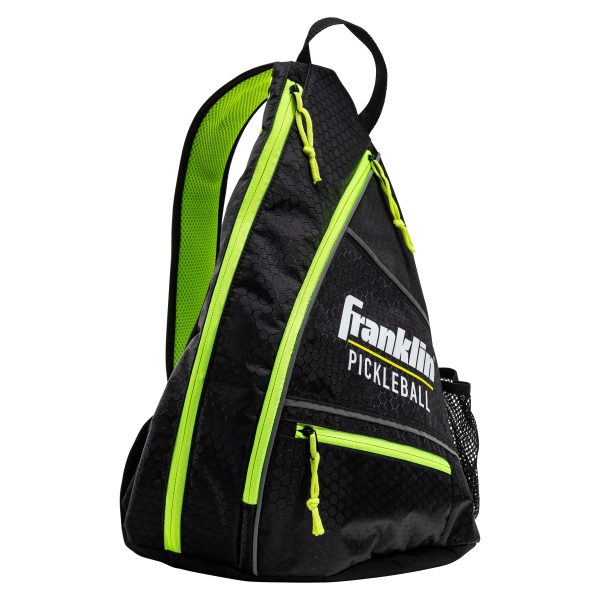 FRANKLIN PICKLEBALL SLING BAG (BLACK/OPTIC YELLOW)