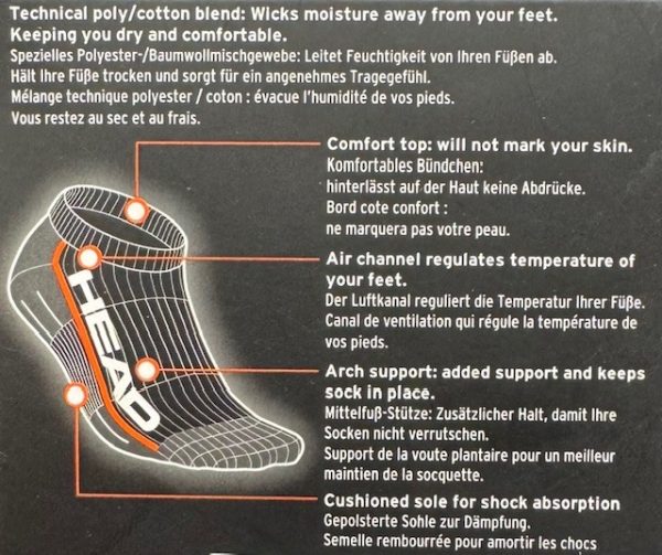 HEAD PERFORMANCE SNEAKER 2P PICKLEBALL SOCKS - Image 4