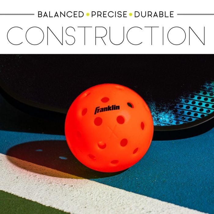 FRANKLIN X-40 OUTDOOR PICKLEBALL BALLS (EMBER) - Image 4