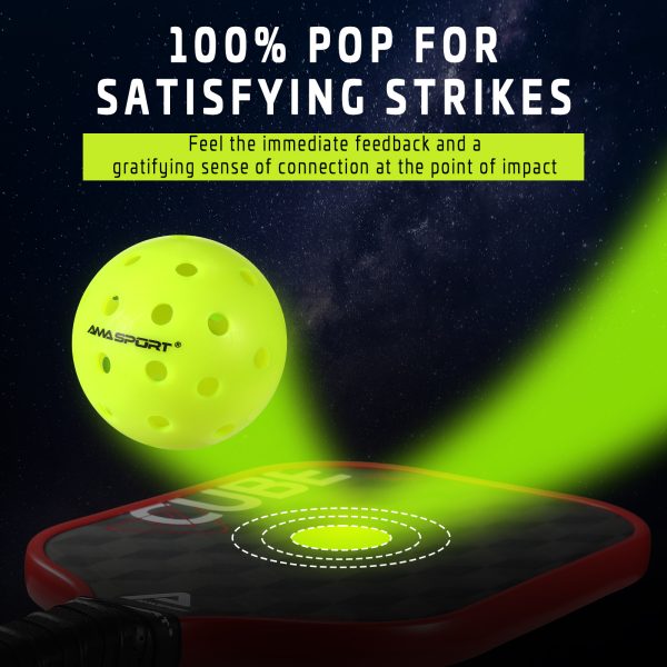AMA SPORT X-ACE 40 PICKLEBALL BALLS (GREEN) - Image 5