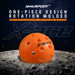 AMA SPORT X-ACE 40 PICKLEBALL BALLS (ORANGE)