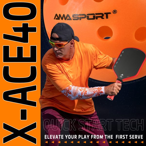 AMA SPORT X-ACE 40 PICKLEBALL BALLS (ORANGE) - Image 7